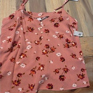 Old Navy Pink Floral Camisole